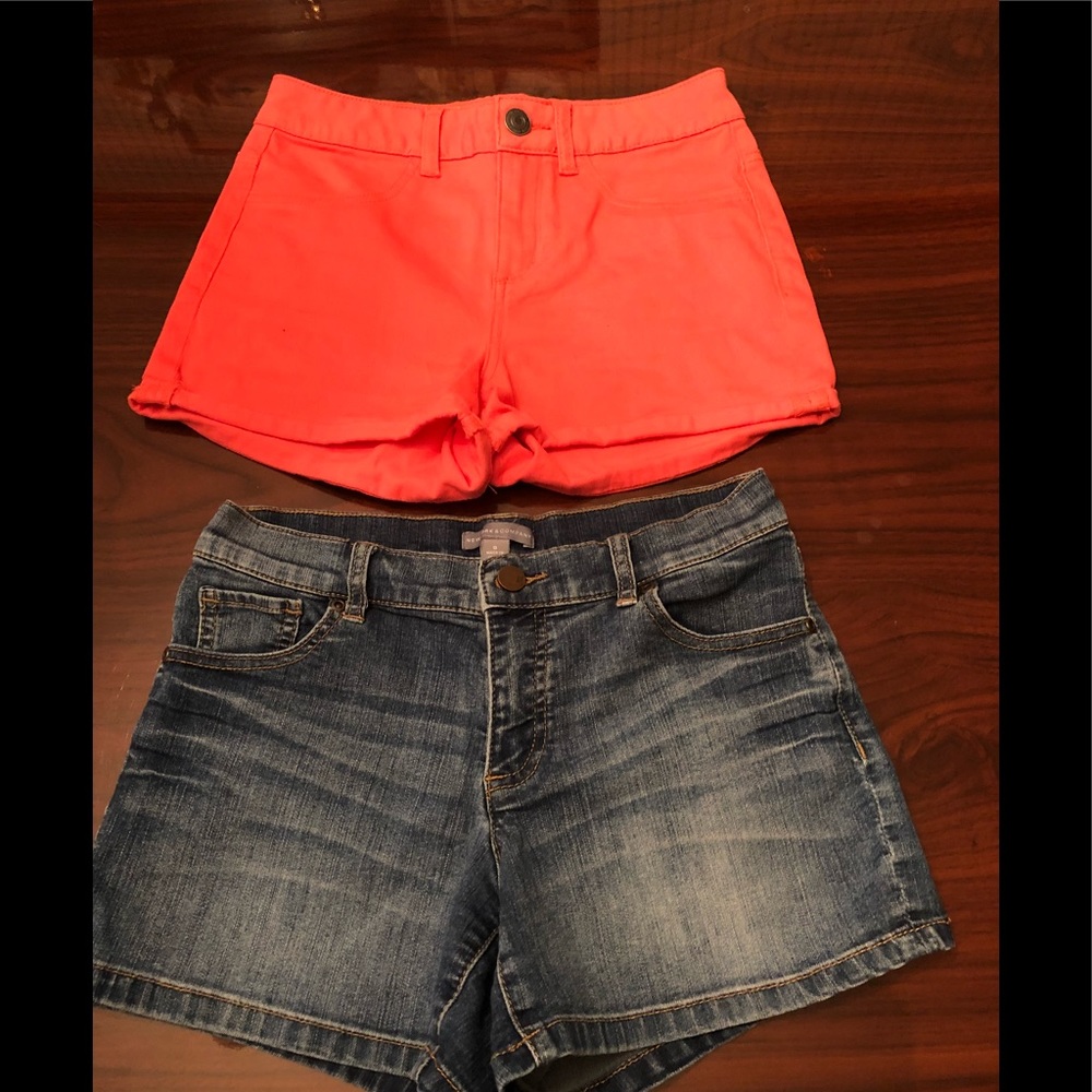 2pair Summer Shorts (Sizes 0 and 1)